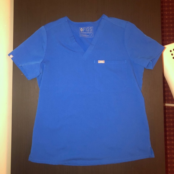 Figs Other - FIGS Royal Blue Catarina One-Pocket Scrub Top